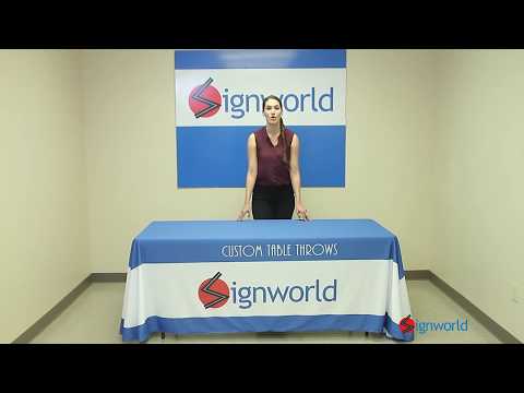 8 Ft 3-Sided Table Throw