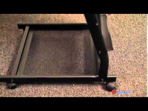 6 Shelf  Mobile Literature Display Rack - Small