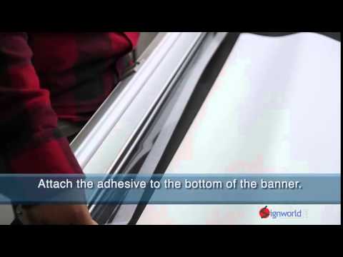 Retractable Roll Up Banner Stand 33" with Vinyl Print